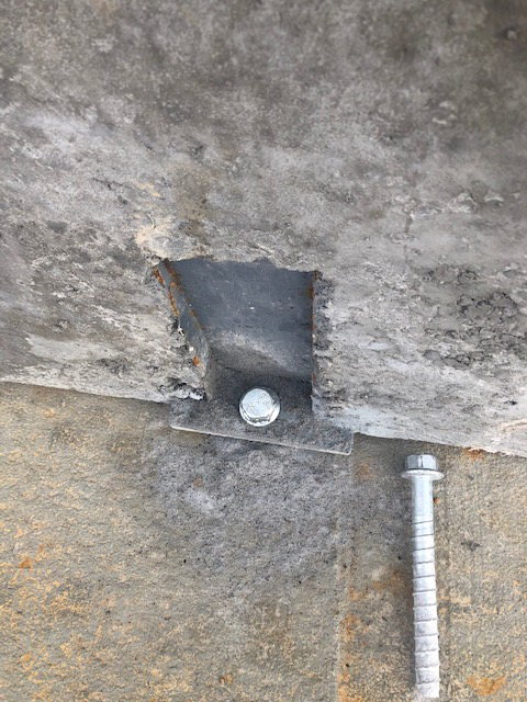 Northeast Precast Installation PC-10 connection and Titan anchor